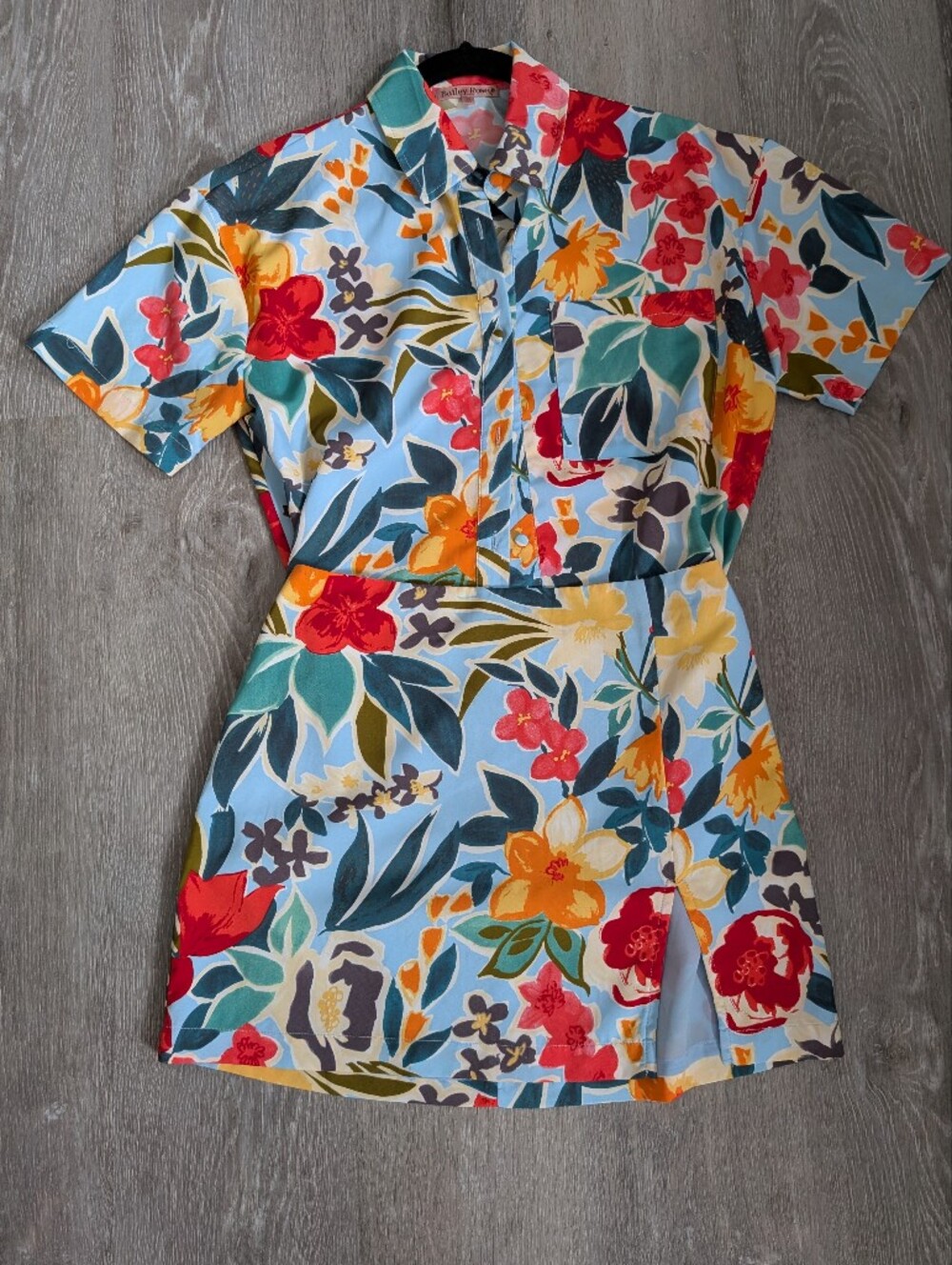 Bailey Rose Tropical Matching Set, Sz. XS Top & Sz. M Skirt (See Measurements!)